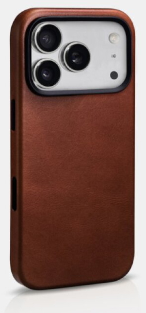 Kožený obal na iPhone 17 Pro - iCarer, OilWax MagSafe Brown