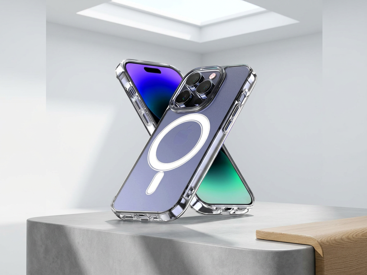 Ochranný kryt na iPhone 12 Pro Max - Mercury, JelHard MagSafe Transparent