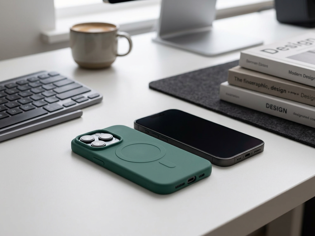 Ochranný kryt na iPhone 13 Pro - Mercury, SemiSilicon MagSafe Green