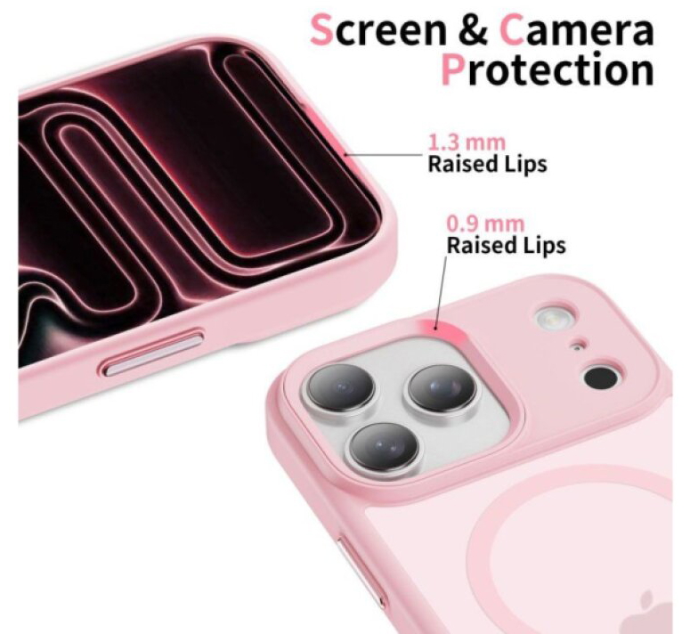 Ochranný kryt na iPhone 17 Pro - Tech-Protect, Magmat MagSafe Matte Pink