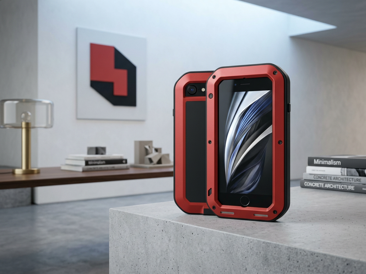 Ochranný kryt pro iPhone 7 / 8 / SE (2020/2022) - LOVE MEI, Powerful Red