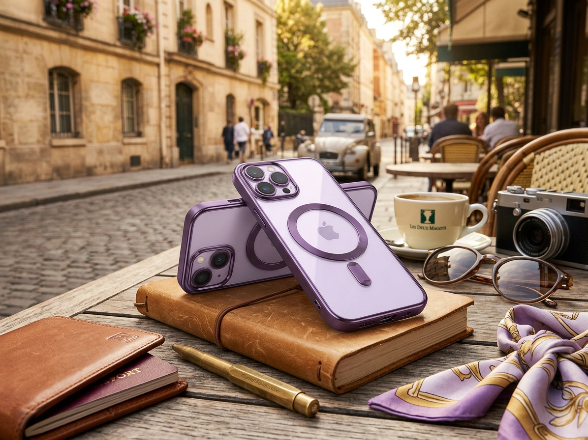 Ochranný kryt pro iPhone 14 - Tech-Protect, Magshine MagSafe Violet