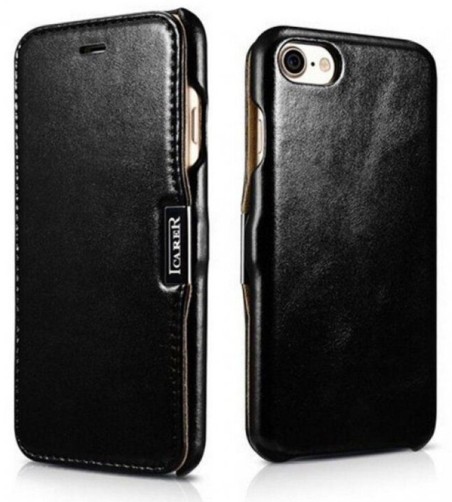 Knížkové pouzdro pro iPhone 7 / 8 / SE (2020/2022) - iCarer, Vintage Black