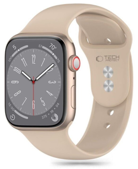 Řemínek pro Apple Watch 38mm / 40mm / 41mm / 42mm - Tech-Protect, Silicone Walnut