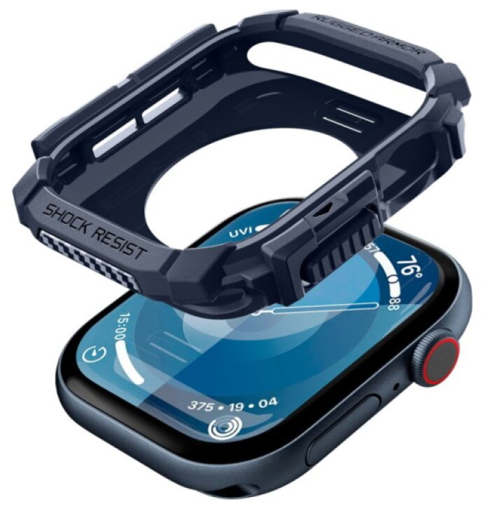 Pouzdro / kryt pro Apple Watch 46mm - Spigen, Rugged Armor Blue