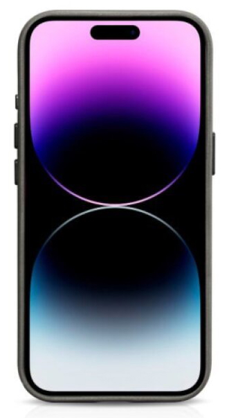 Kožený obal na iPhone 15 Pro MAX - iCarer, OilWax MagSafe Gray