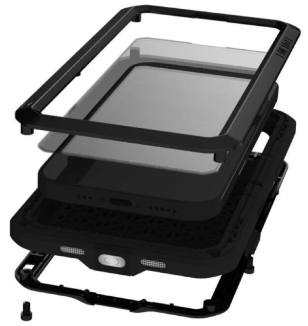 Ochranný kryt na iPhone 17 - LOVE MEI, Powerful Black