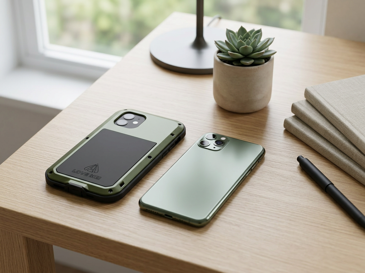Ochranný kryt pro iPhone 12 - LOVE MEI, Powerful Green