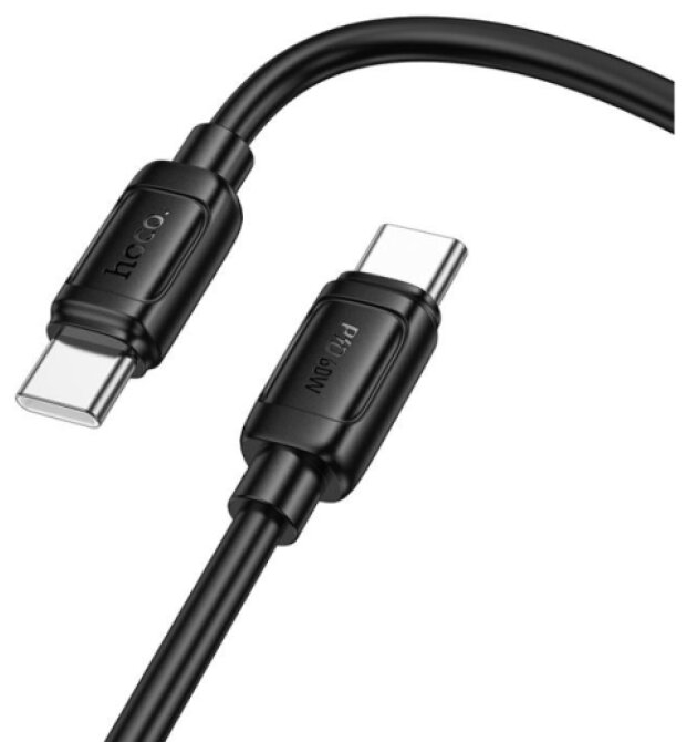 Kabel USB-C na USB-C - Hoco, X115 Surpass 60W Black