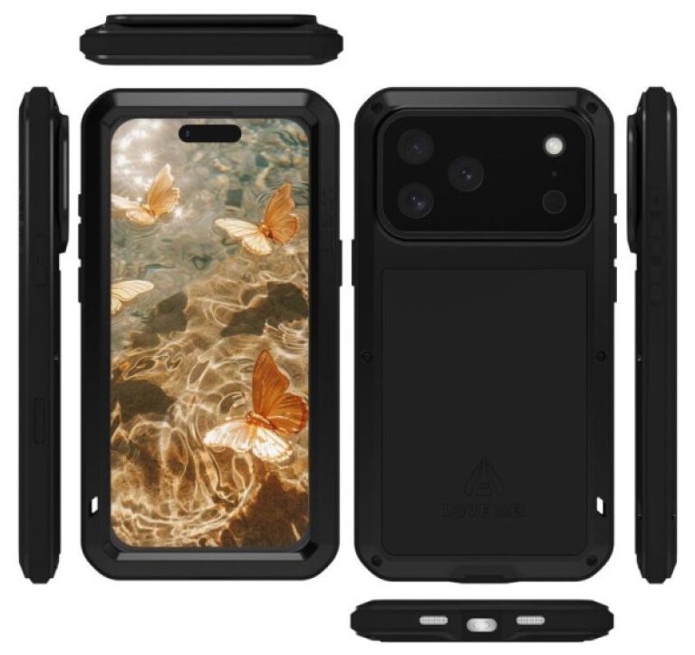 Ochranný kryt na iPhone 17 Pro MAX - LOVE MEI, Powerful Black