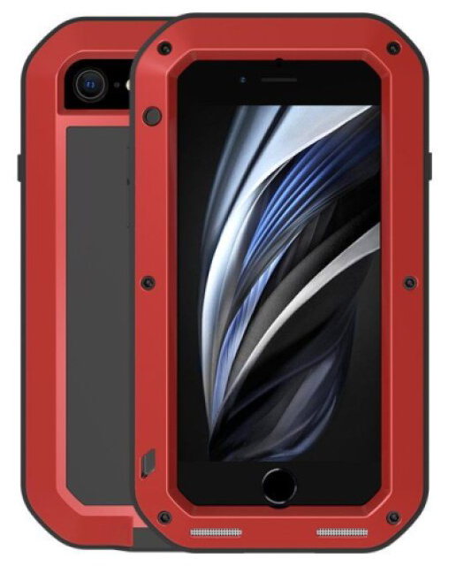 Ochranný kryt pro iPhone 7 / 8 / SE (2020/2022) - LOVE MEI, Powerful Red