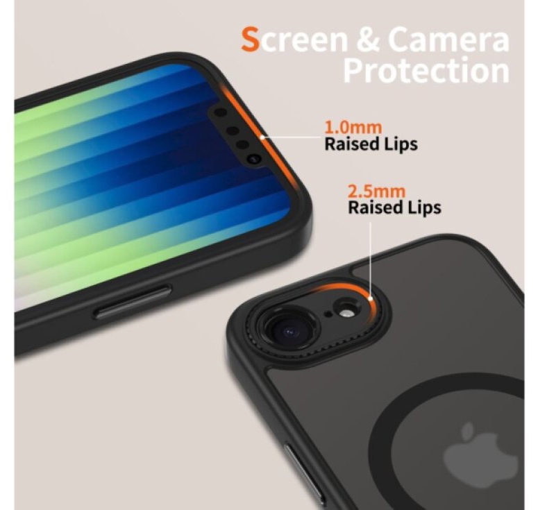 Ochranný kryt na iPhone 17e / 16e - Tech-Protect, Magcam MagSafe Matte Black