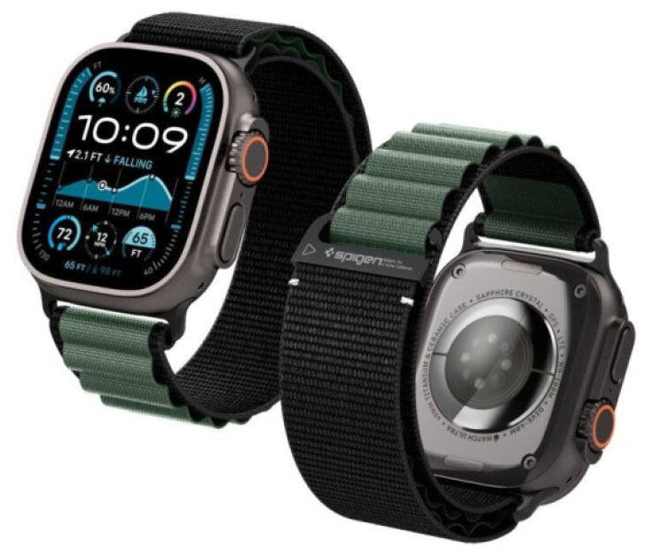 Řemínek na Apple Watch 44mm / 45mm / 46mm / 49mm - Spigen, WBF1 Green