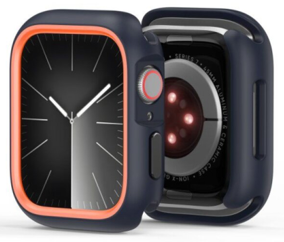 Ochranný kryt na Apple Watch 44mm - DuxDucis, Bamo Midnight/Orange