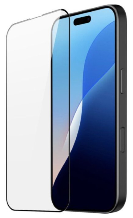 Ochranné tvrzené sklo na iPhone 16 Pro - DuxDucis, Full Glass Black
