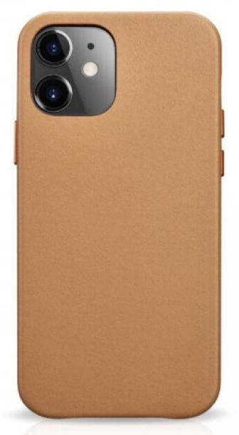 Kožený kryt na iPhone 12 mini - iCarer, Original Brown