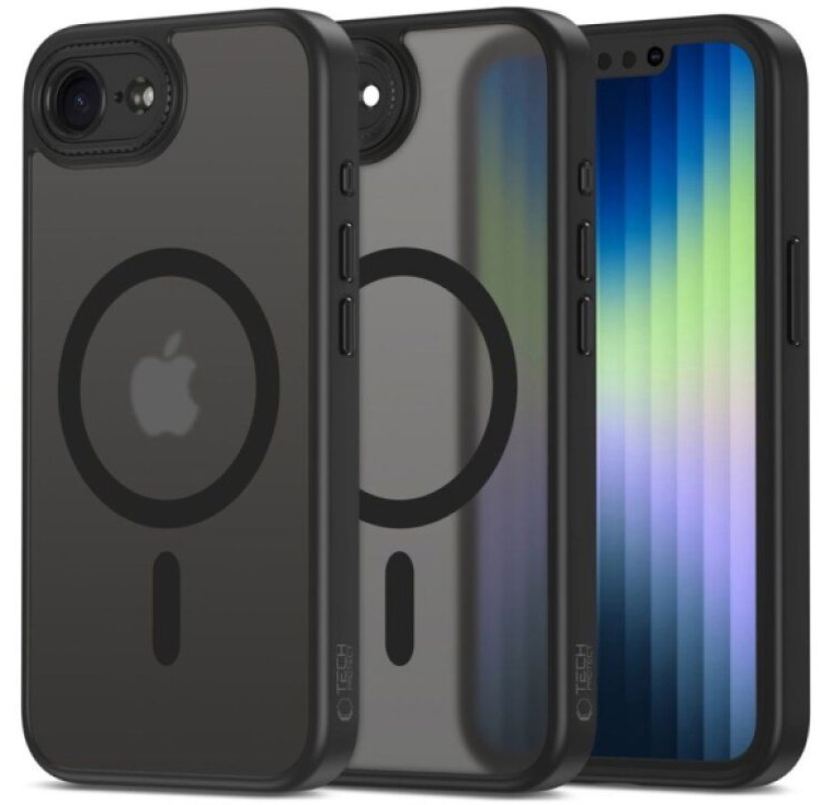 Ochranný kryt na iPhone 17e / 16e - Tech-Protect, Magcam MagSafe Matte Black