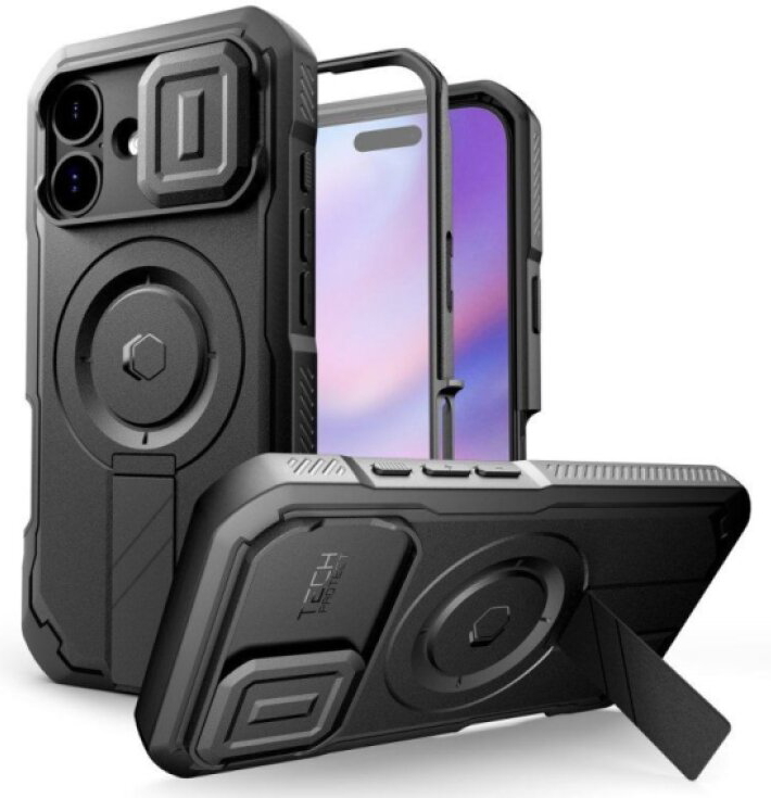 Ochranný kryt na iPhone 17 - Tech-Protect, Kevlar MagSafe Black