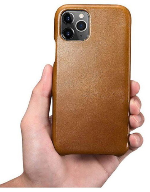 Knížkové pouzdro pro iPhone 11 Pro - iCarer, Vintage Khaki