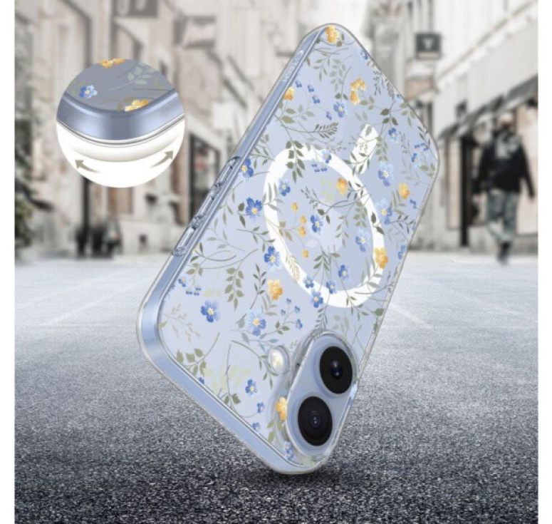 Ochranný kryt na iPhone 17 - Tech-Protect, FlexAir MagSafe Spring Flowers