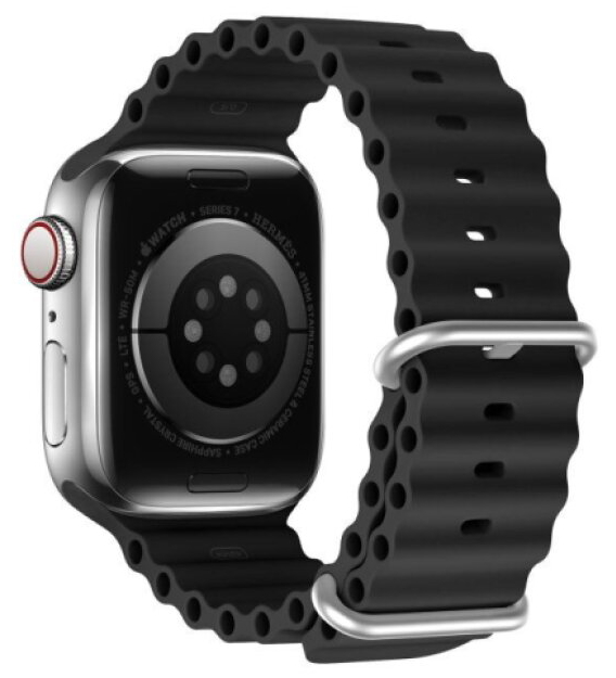 Řemínek pro Apple Watch 38mm / 40mm / 41mm / 42mm - DuxDucis, OceanWave Black