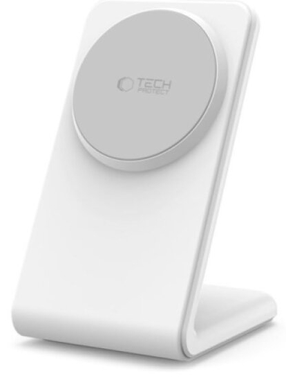 Bezdrátová rychlá nabíječka pro iPhone - Tech-Protect, QI15W-A38 MagSafe Wireless Charger White