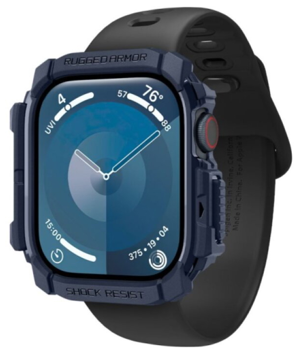 Pouzdro / kryt pro Apple Watch 46mm - Spigen, Rugged Armor Blue