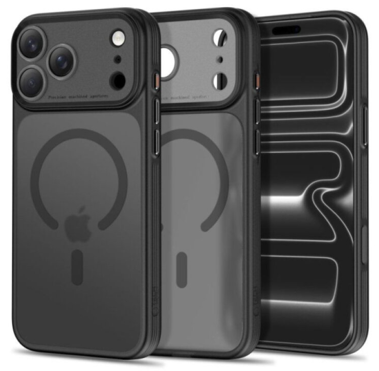 Ochranný kryt na iPhone 17 Pro MAX / 18 Pro MAX - Tech-Protect, MagPrime MagSafe CC Matte Black