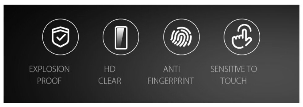 Ochranné tvrzené sklo na iPhone 16 Pro - DuxDucis, Full Glass Black