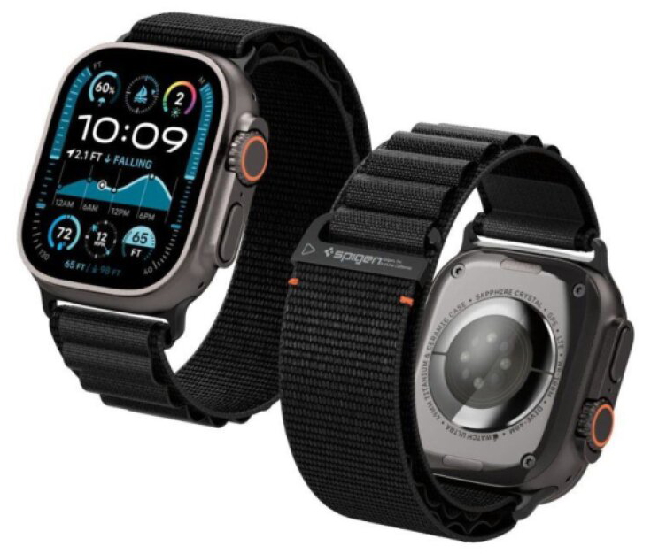 Řemínek na Apple Watch 44mm / 45mm / 46mm / 49mm - Spigen, WBF1 Black