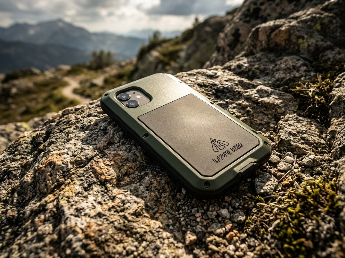Ochranný kryt pro iPhone 12 - LOVE MEI, Powerful Green