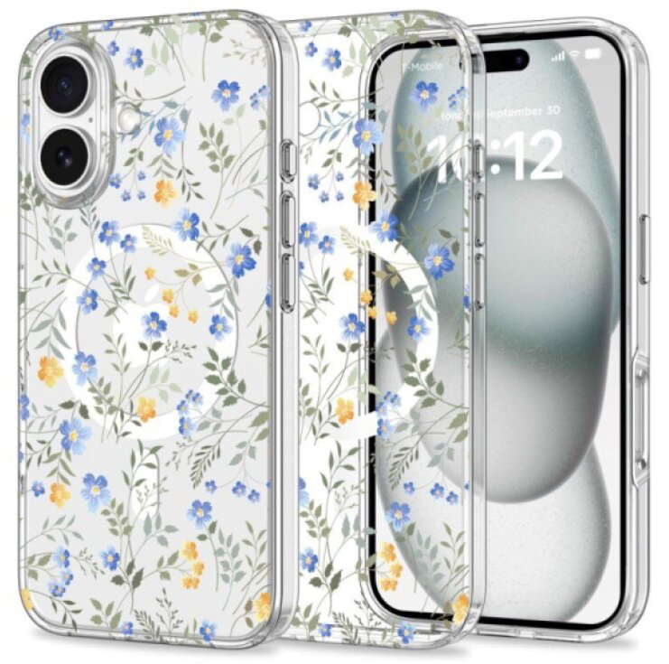 Ochranný kryt na iPhone 16 - Tech-Protect, Magmood MagSafe Spring Flowers