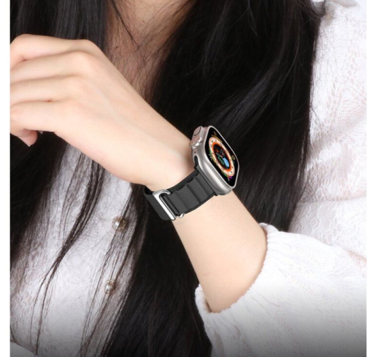 Řemínek pro Apple Watch 44mm / 45mm / 46mm / 49mm - Hoco, WA20 Climbing Black