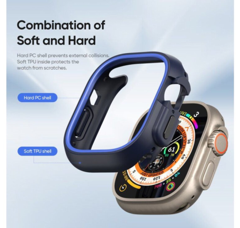 Ochranný kryt na Apple Watch 49mm - DuxDucis, Bamo Midnight/Blue