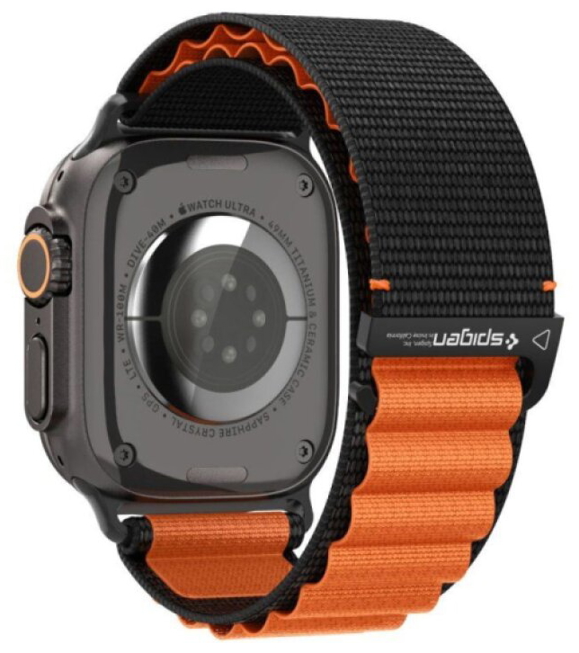 Řemínek na Apple Watch 44mm / 45mm / 46mm / 49mm - Spigen, WBF1 Orange