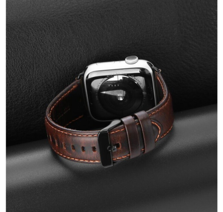Kožený pásek / řemínek pro Apple Watch 38mm / 40mm / 41mm / 42mm - DuxDucis, Business Coffee