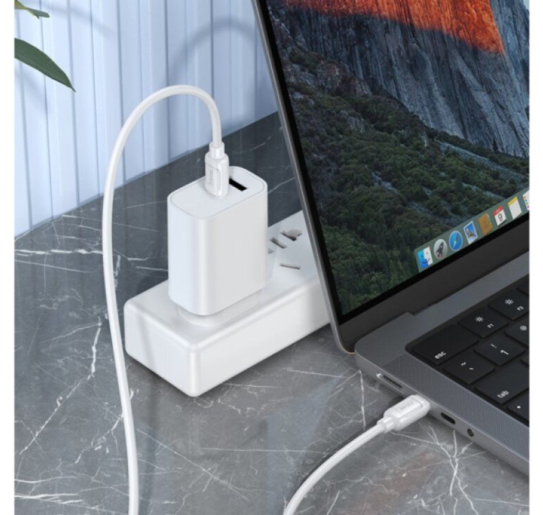 Kabel USB-C na USB-C - Hoco, X115 Surpass 60W White