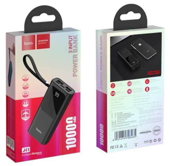 Externí baterie / powerbanka - HOCO, J41 Treasure 10000mAh Black