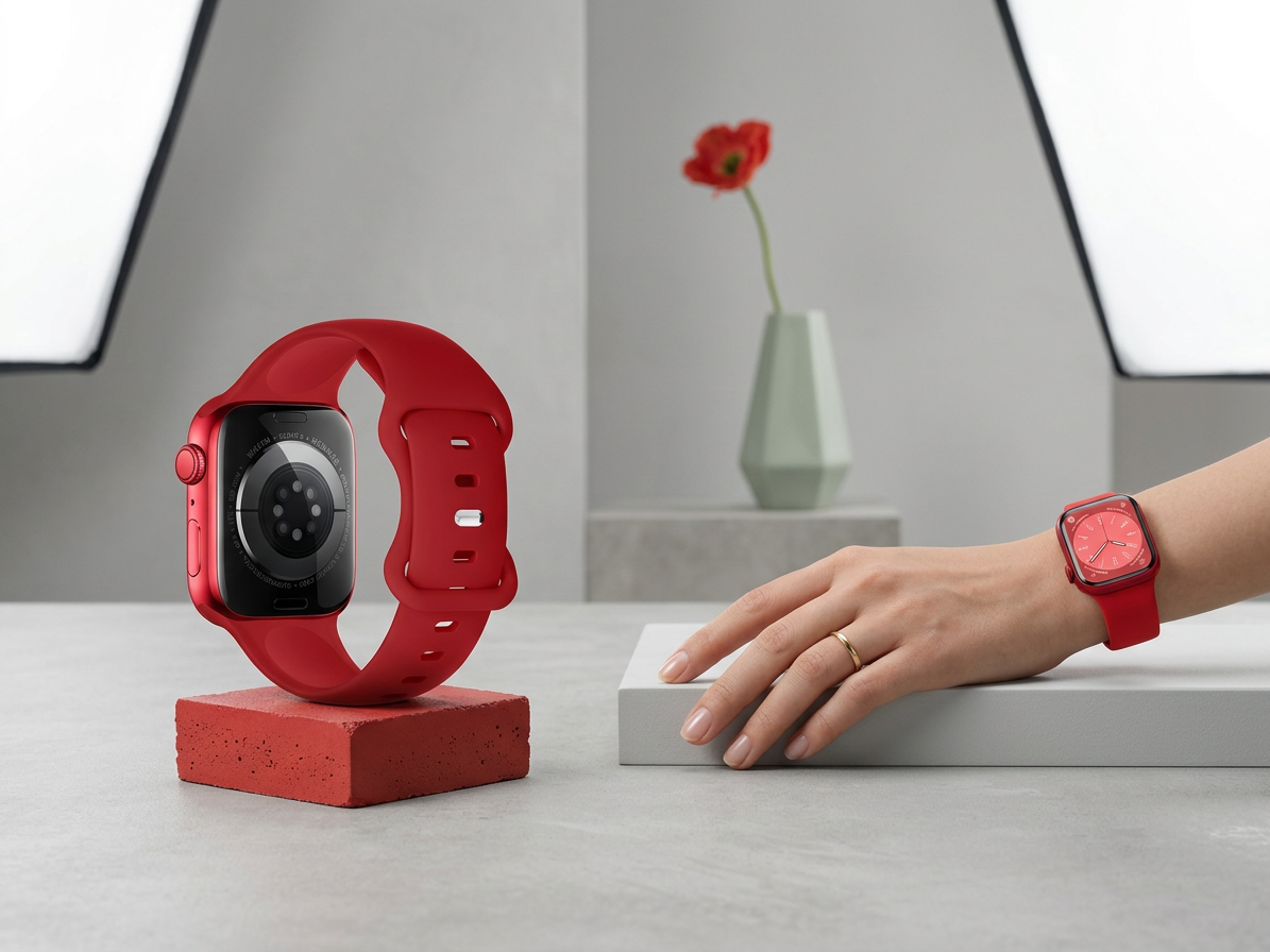 Řemínek pro Apple Watch 44mm / 45mm / 46mm / 49mm - Hoco, WA15 Flexible Big Red