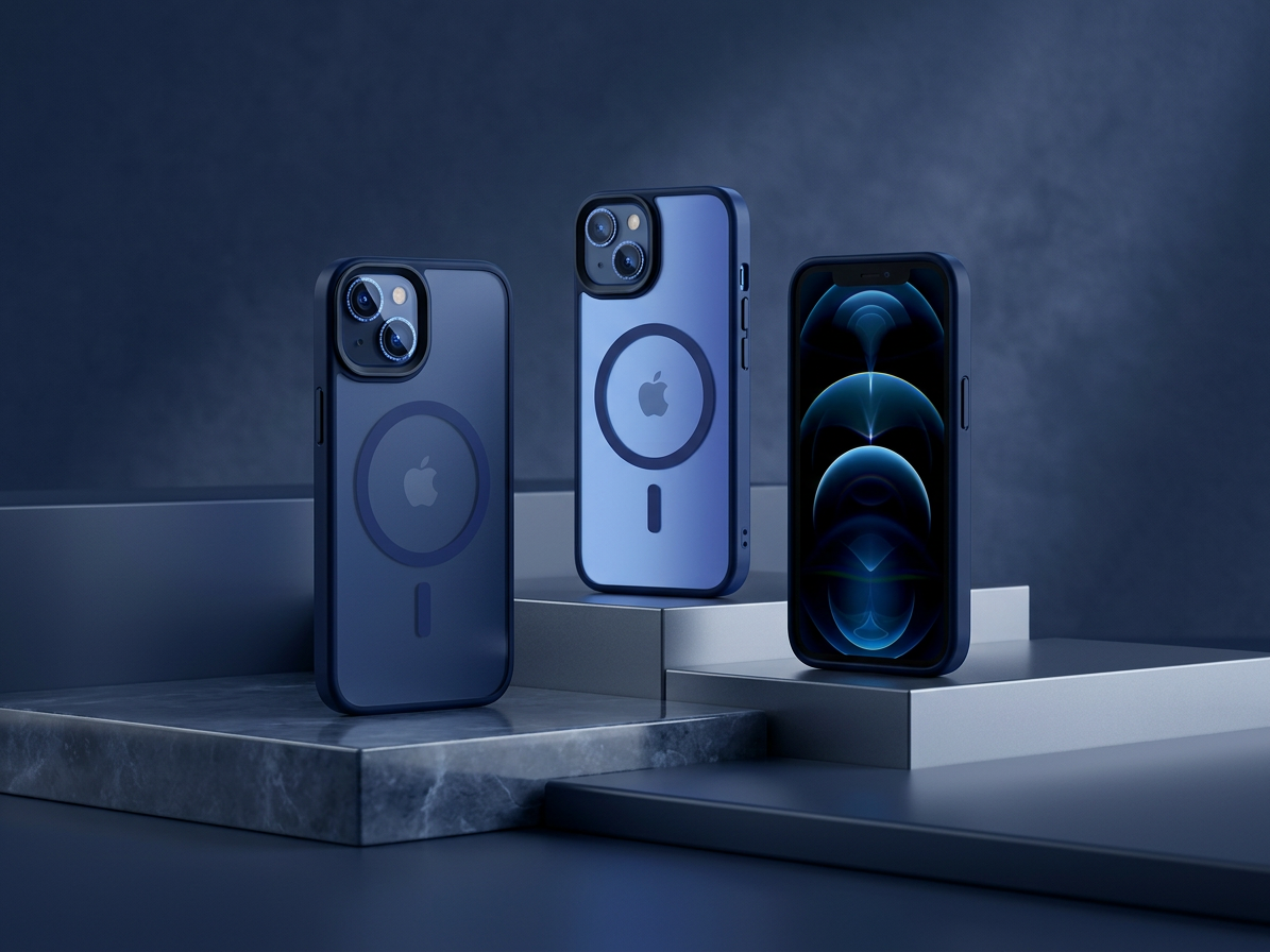 Ochranný kryt pro iPhone 13 - Tech-Protect, Magmat MagSafe Matte Navy