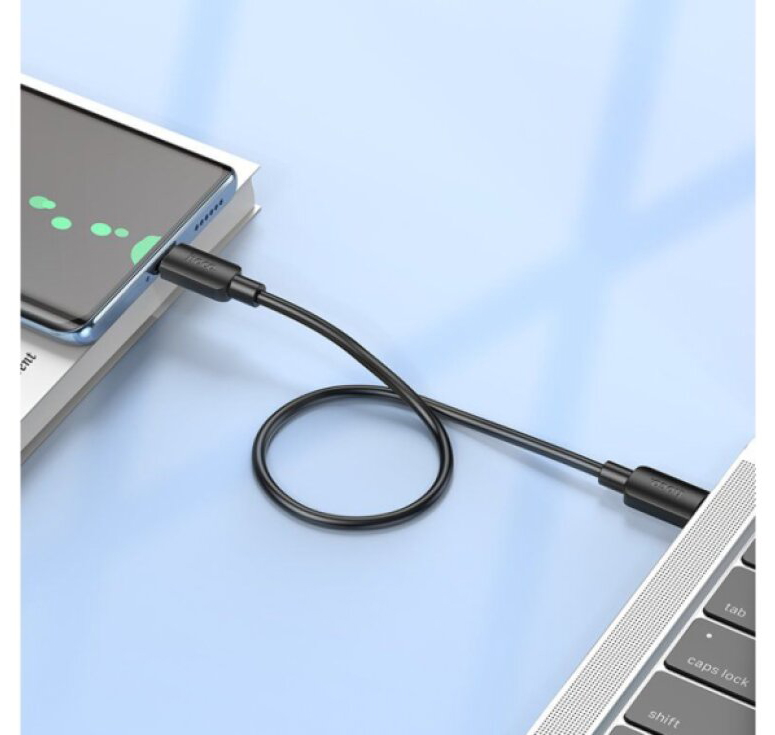Kabel USB-C na USB-C - Hoco, X96 Hyper 60W 25cm Black