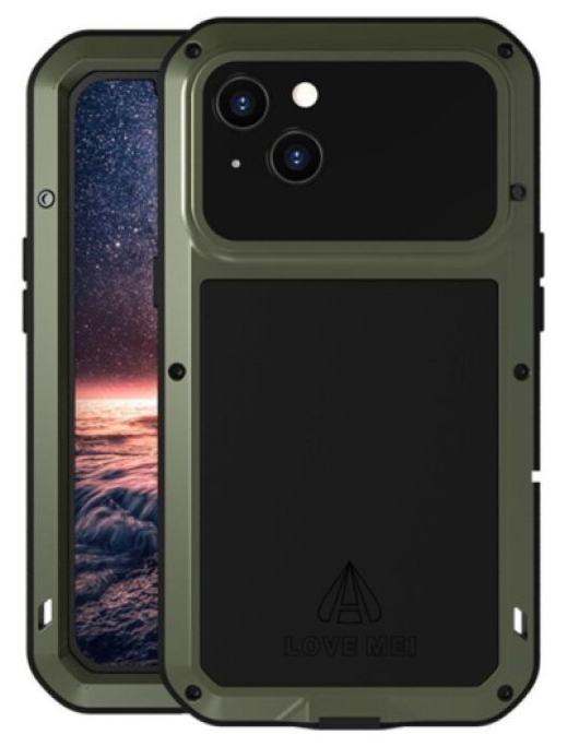 Ochranný kryt pro iPhone 13 - LOVE MEI, Powerful Green