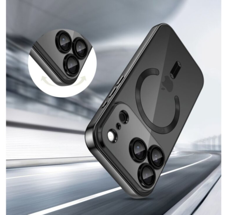 Ochranný kryt na iPhone 17 Pro - Tech-Protect, Magflex MagSafe Shiny Black