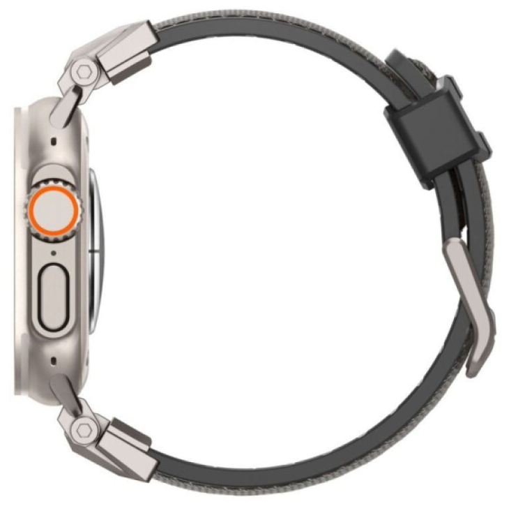 Řemínek pro Apple Watch 44mm / 45mm / 46mm / 49mm - Spigen, Durapro Armor Gray
