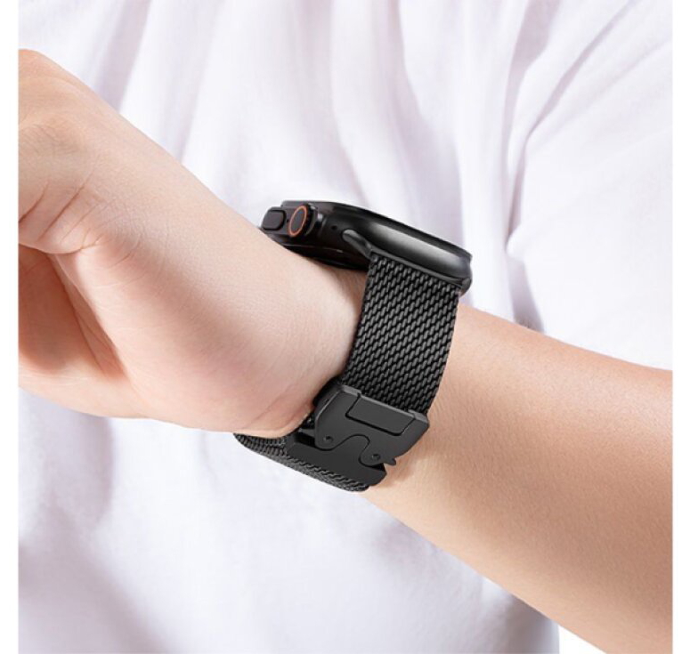 Řemínek na Apple Watch 38mm / 40mm / 41mm / 42mm - Hoco, WA33 Milanese Black