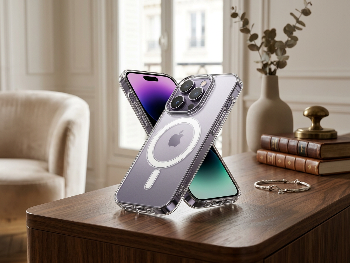 Ochranný kryt na iPhone 13 Pro - Mercury, JelHard MagSafe Transparent