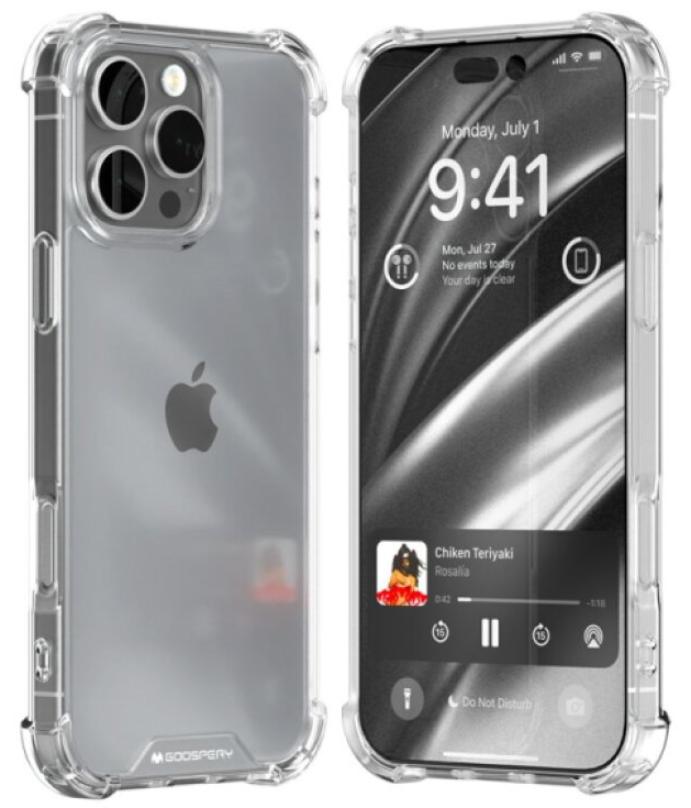 Ochranný kryt na iPhone 16 Pro MAX - Mercury, SuperProtect Transparent