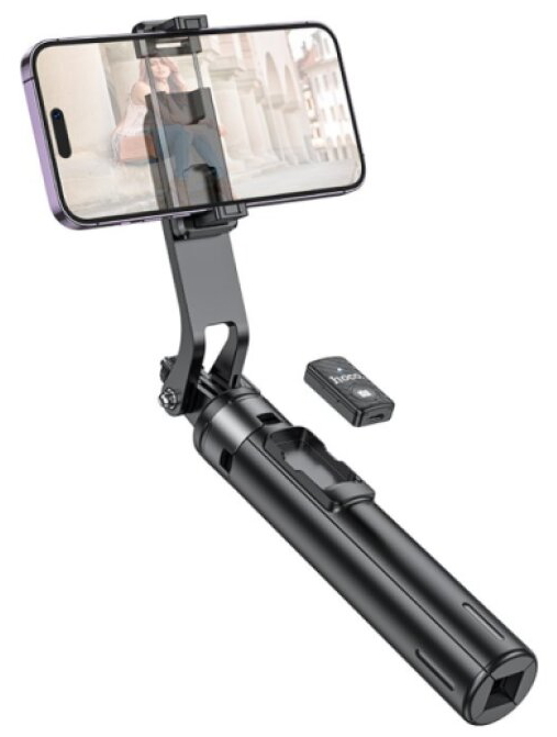 Tripod / bluetooth selfie tyč - Hoco, K21 Black