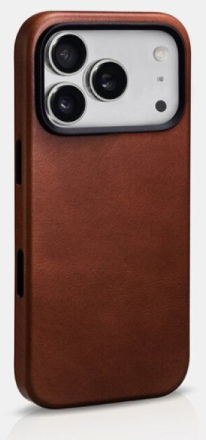 Kožený obal na iPhone 17 Pro MAX - iCarer, OilWax MagSafe Brown
