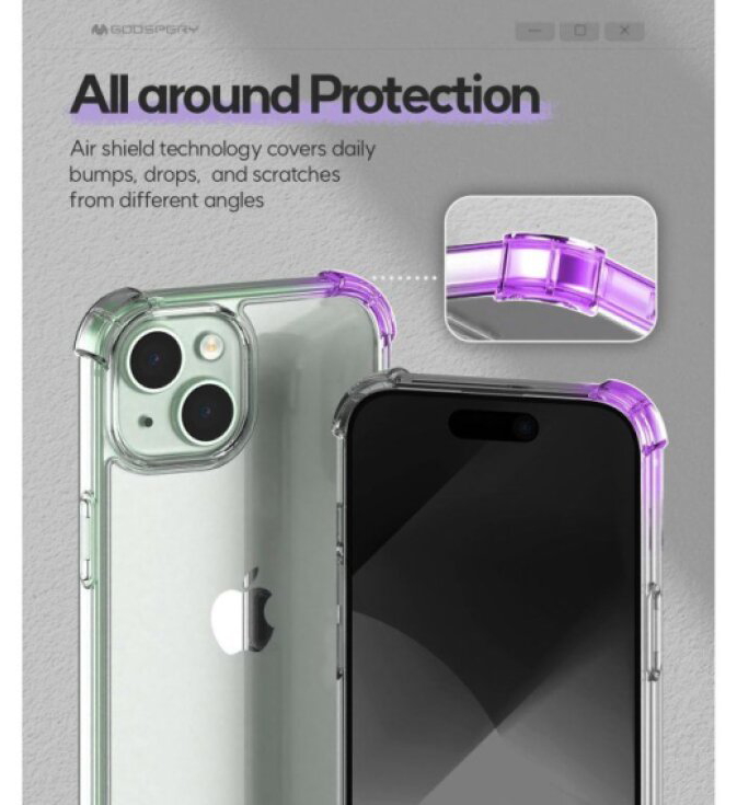 Ochranný kryt na iPhone 15 - Mercury, SuperProtect Transparent
